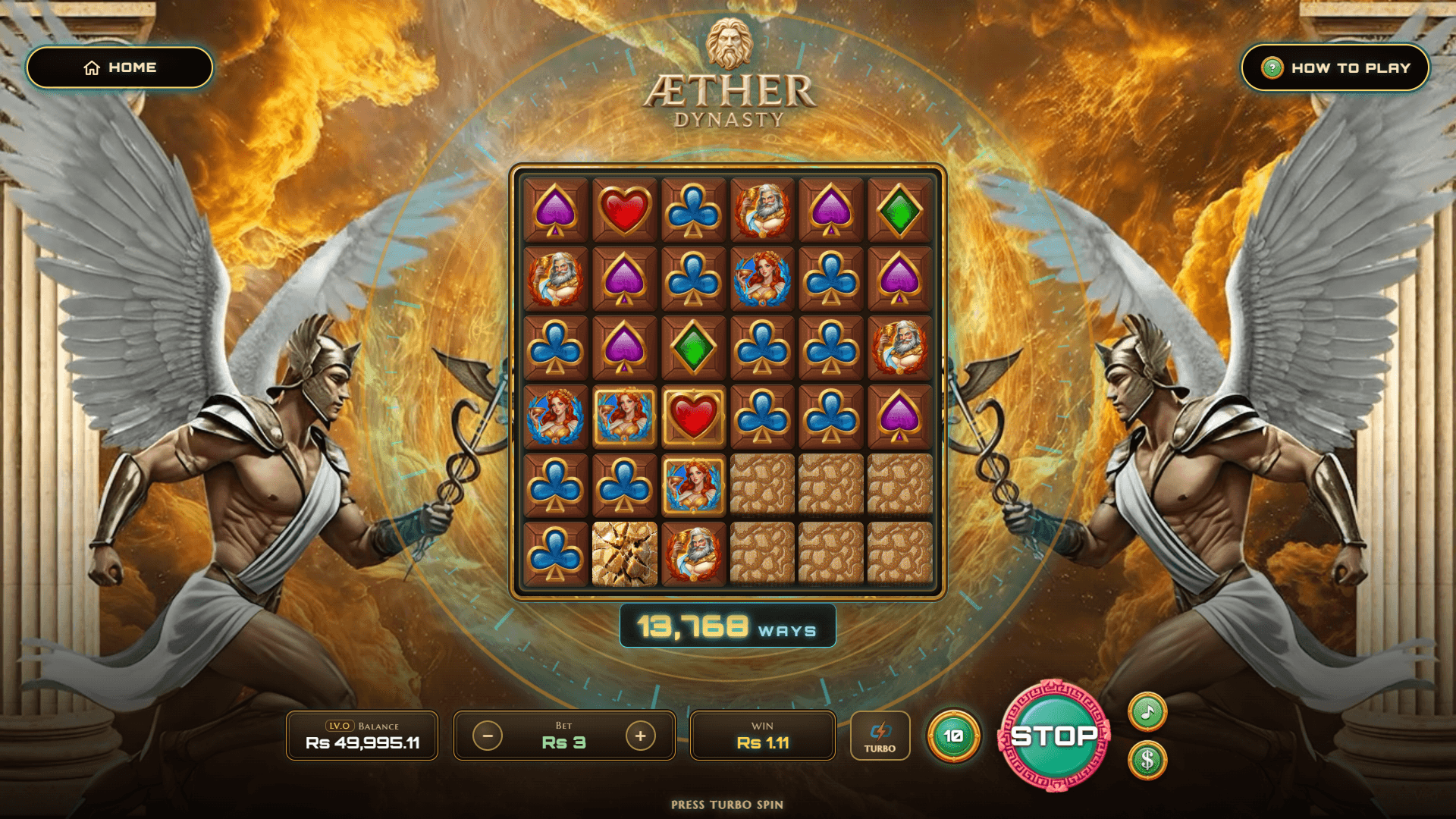 Aether Dynasty - win payout