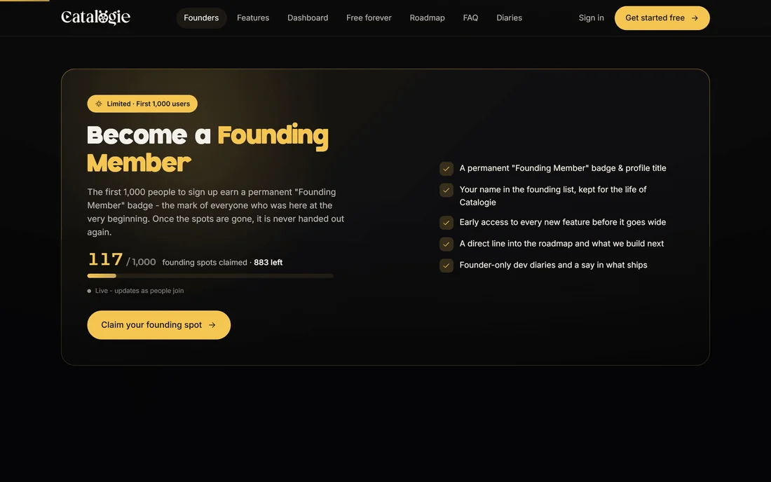 Catalogie - Founding Members