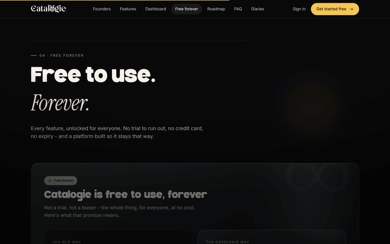 catalogie.com - free forever