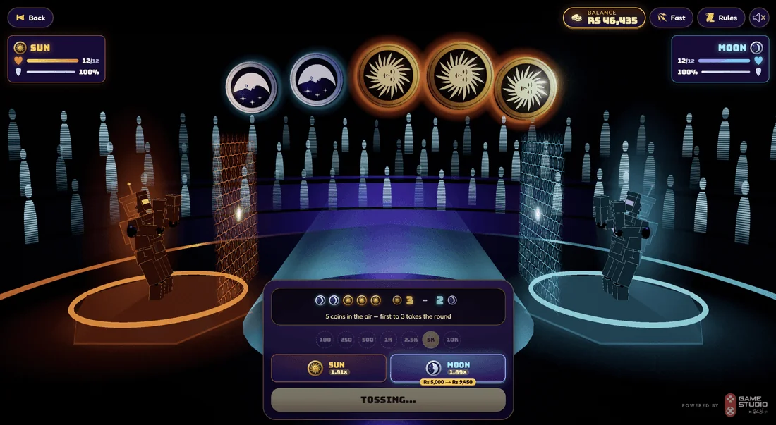Coin Duel - The toss