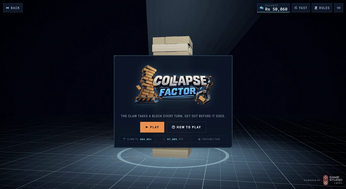 Collapse Factor - Title plate