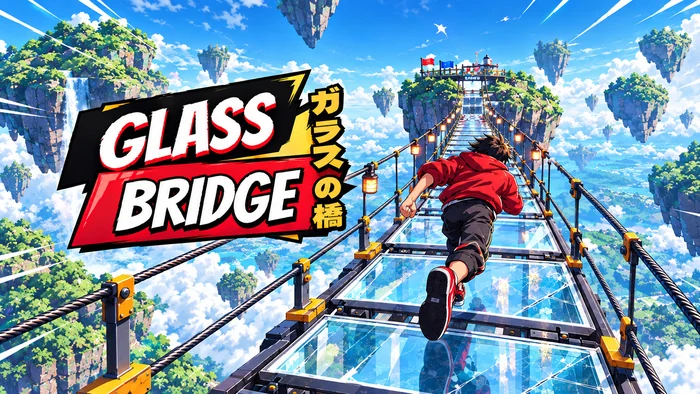 Glass Bridge - Unity manga-style glass bridge game
