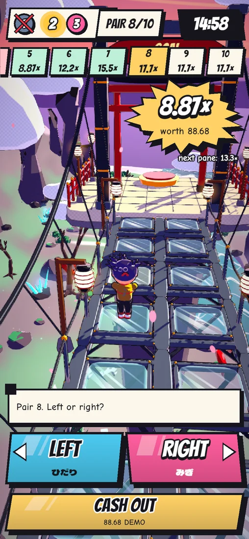 Glass Bridge - The relay - runner 2 takes over