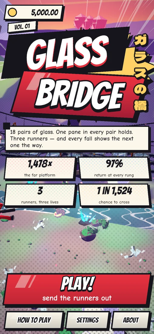 Glass Bridge - Title screen