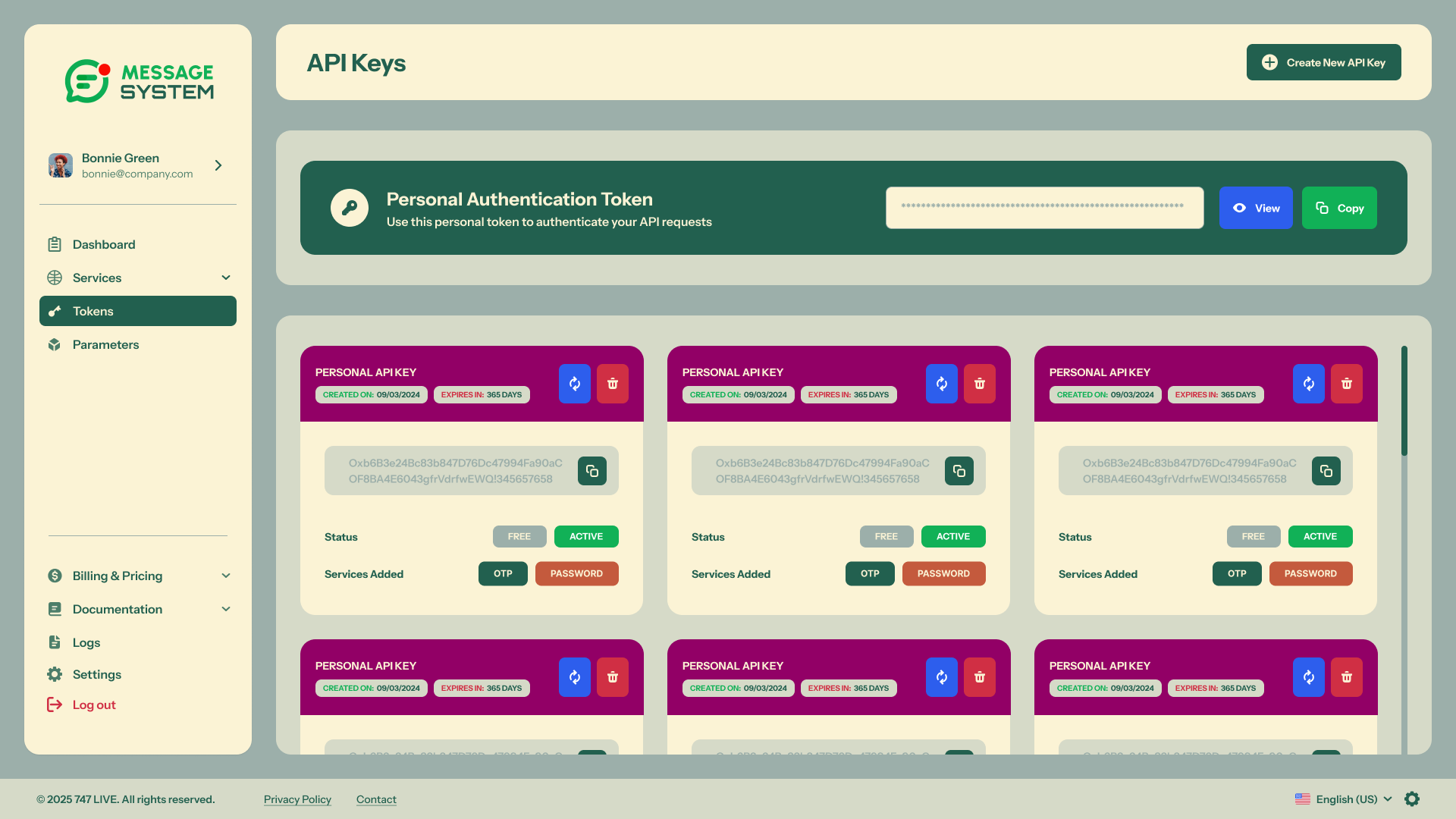 API Tokens