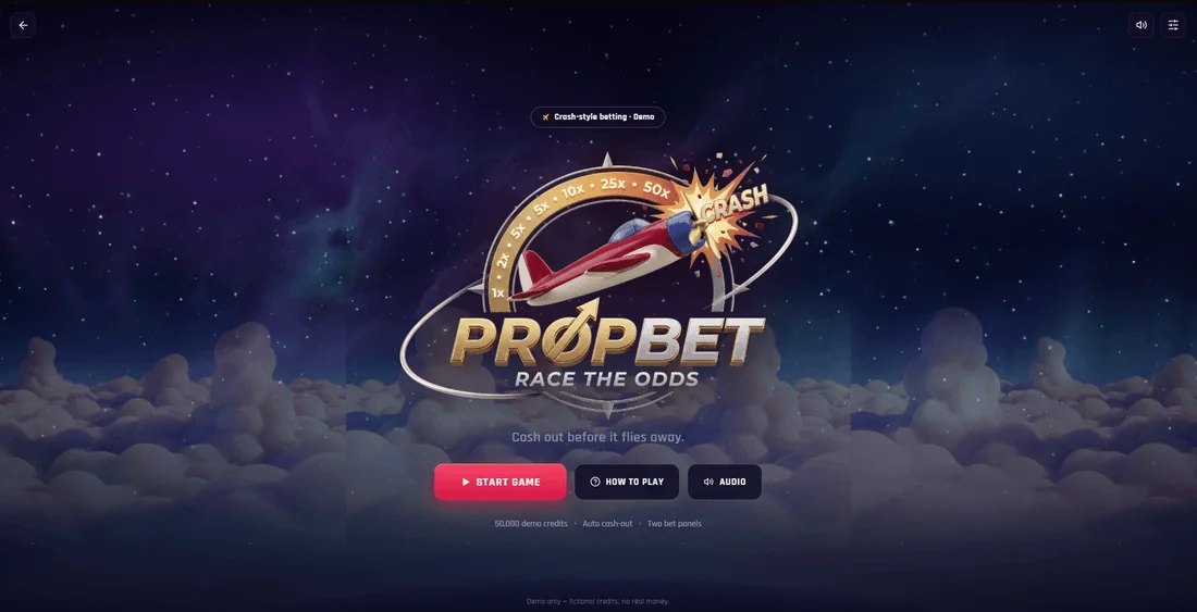PropBet - Home screen