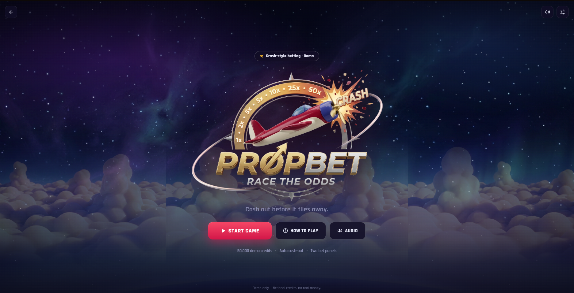 PropBet - home screen