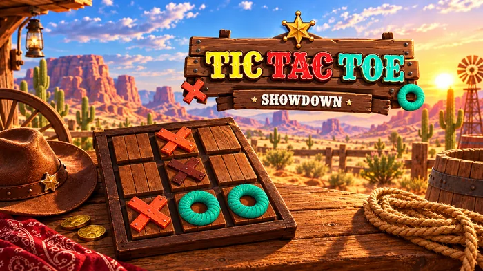 Tic-Tac-Toe Showdown - Unity Wild West tic-tac-toe