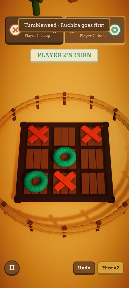 Tic-Tac-Toe Showdown - Tumbleweed mode