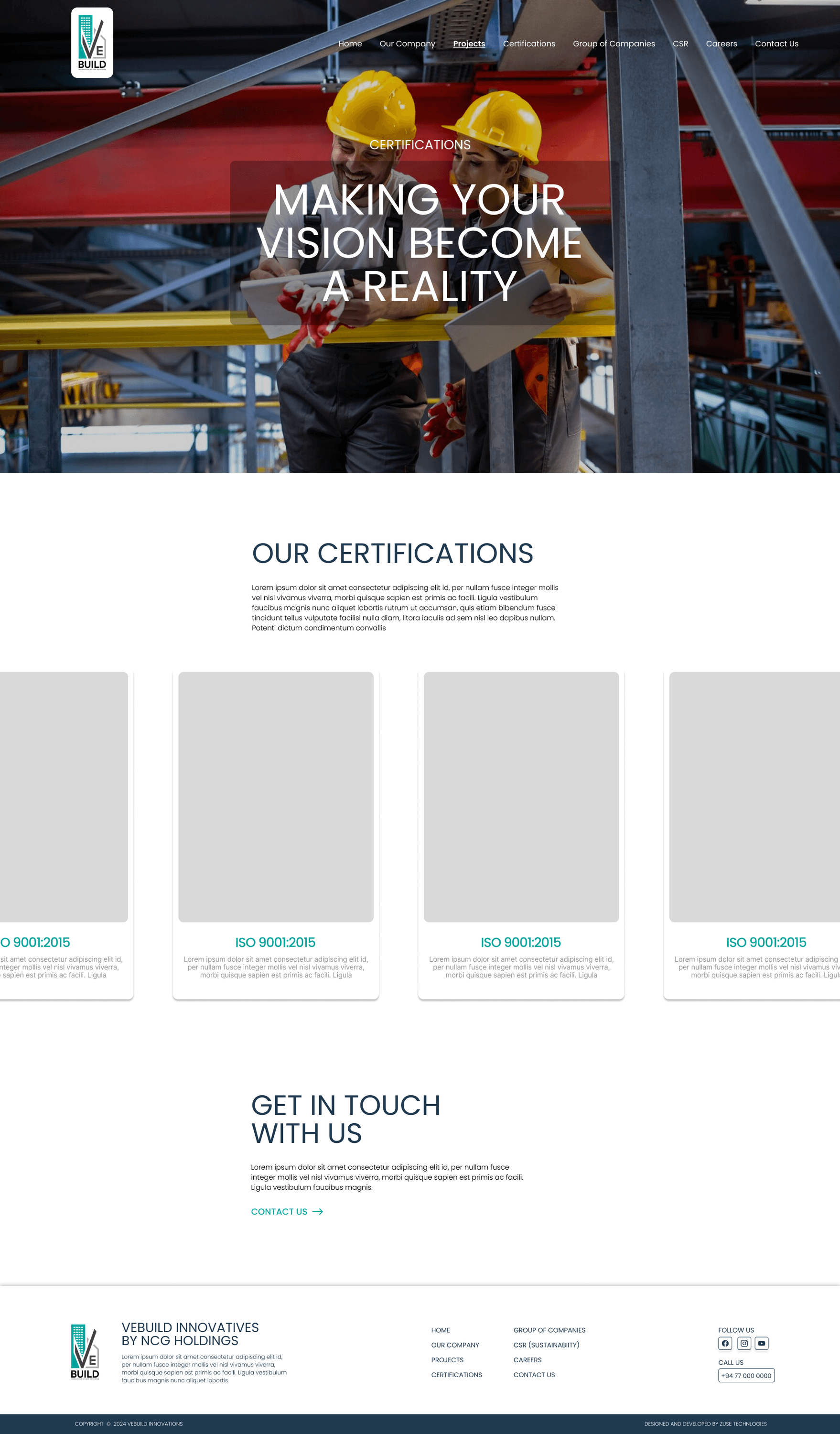Certifications